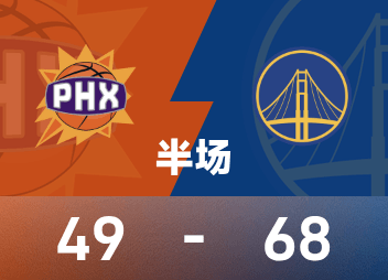 NBA-Halbzeit: Moody erzielte 13 Punkte, die Warriors erzielten 10 Punkte und die Warriors führten die Suns mit 68-49 an.