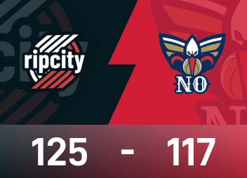 NBA-Spielbericht: Yang Hansen erschien nicht und Sharp 35 Punkte, Trail Blazers 125-117 Pelicans