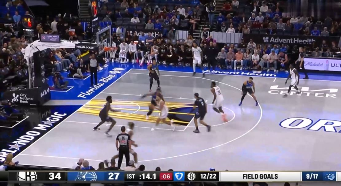 Tolle Leistung! Porter erzielte 15 Punkte, 6 Rebounds und 7 Assists bei 6 von 12 Schüssen in der Halbzeit.